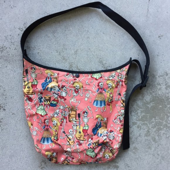 Skeleton Print Shoulder Bag - Picture 3 of 6